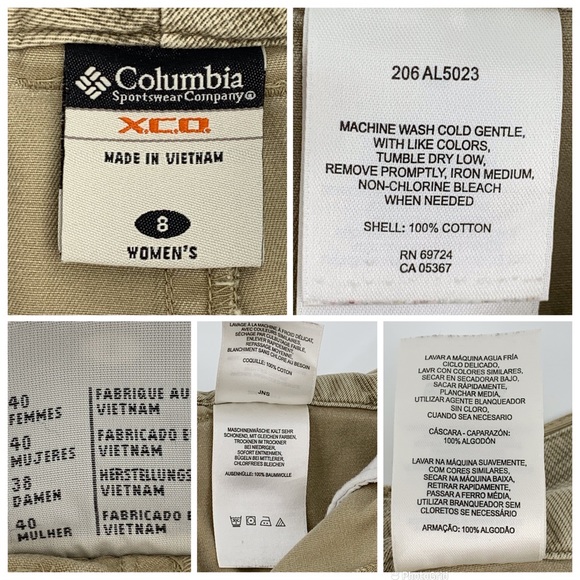 Columbia XCO Khaki Cotton Cargo Style Mini Pencil Skirt, 8 - Picture 16 of 16